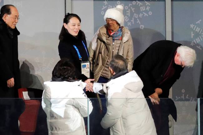 Abertura dos Jogos Olímpicos de Inverno em Pyeongchang