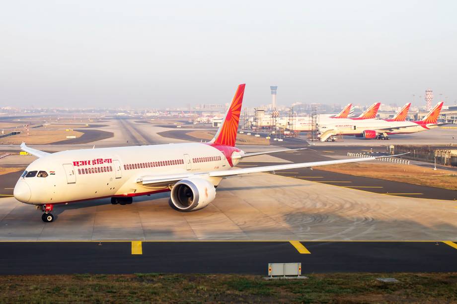 Avião 787 Dreamliner da companhia aérea Air India