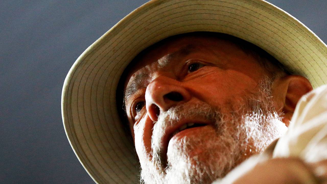 O ex-presidente Lula realiza comício em São Leopoldo (RS) - 23/03/2018