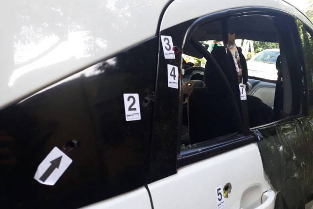 Carro onde a vereadora Marielle Franco foi assassinada no Rio de Janeiro (RJ) - 15/03/2018 Carro onde a vereadora Marielle Franco foi assassinada no Rio de Janeiro (RJ) - 15/03/2018