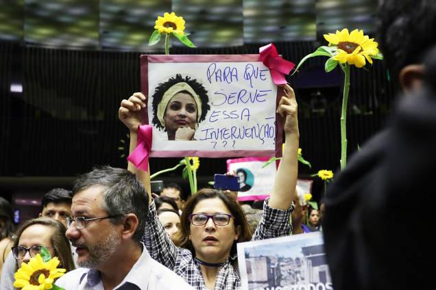 Deputados realizam homenagem à Marielle Franco (PSOL-RJ), morta a tiros dentro de veículo - 15/03/2018 Deputados realizam homenagem à Marielle Franco (PSOL-RJ), morta a tiros dentro de veículo - 15/03/2018