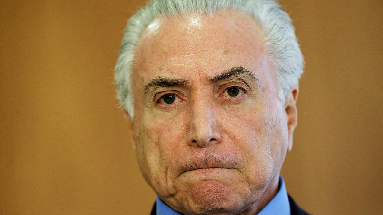 O presidente da República, Michel Temer, durante evento com o presidente colombiano Juan Manuel Santos, no Palácio do Planalto, em Brasília (DF) - 20/03/2018