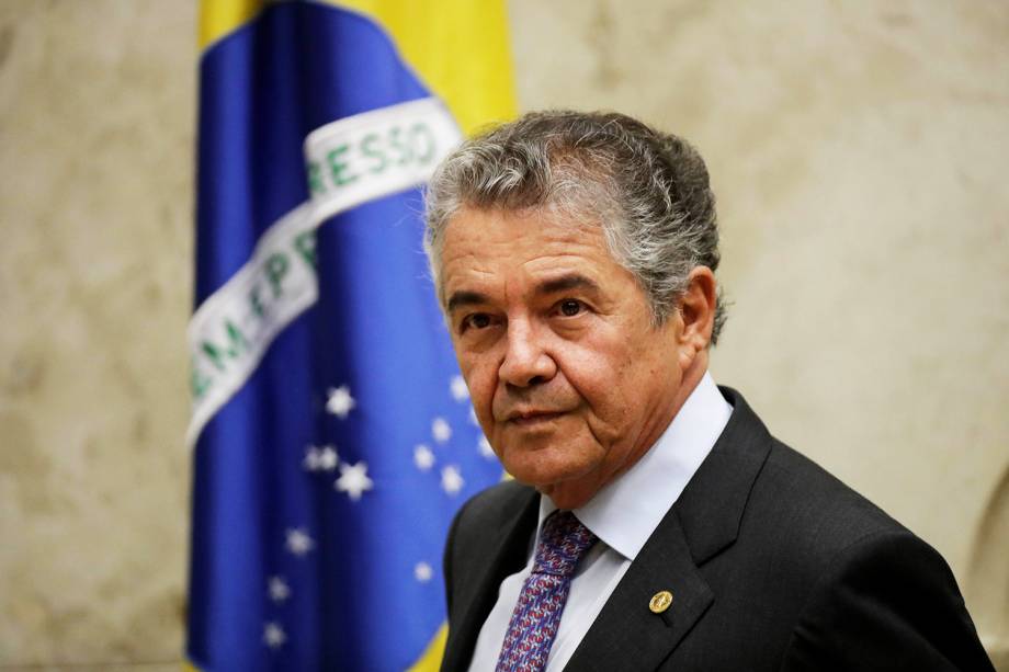 O ministro do STF, Marco Aurélio Mello, durante sessão que julga o habeas corpus preventivo do ex-presidente Lula - 22/03/2018 O ministro do STF, Marco Aurélio Mello, durante sessão que julga o habeas corpus preventivo do ex-presidente Lula - 22/03/2018