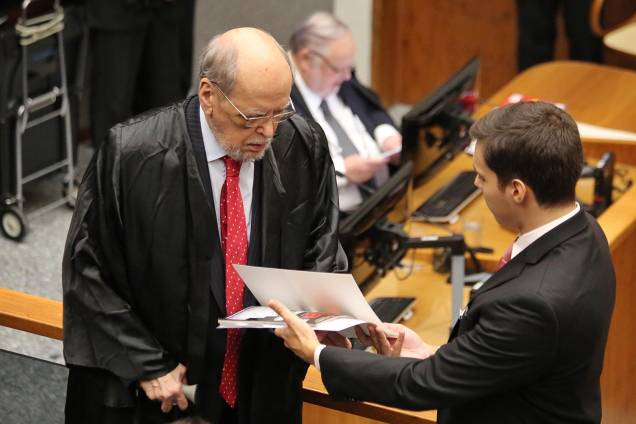 O advogado de Lula, Sepúlveda Pertence, durante julgamento pedido de habeas corpus do ex-presidente Lula - 06/03/2018 O advogado de Lula, Sepúlveda Pertence, durante julgamento pedido de habeas corpus do ex-presidente Lula - 06/03/2018