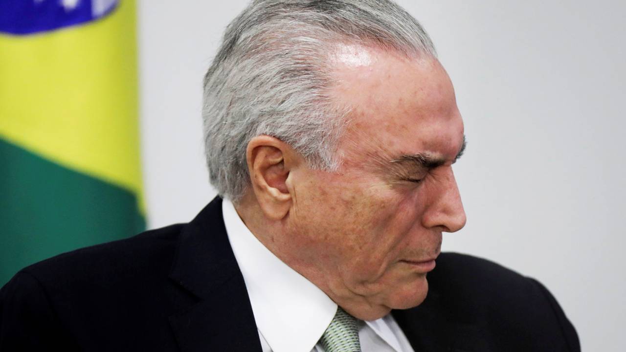 O presidente da República, Michel Temer, durante evento em Brasília (DF) - 12/03/2018