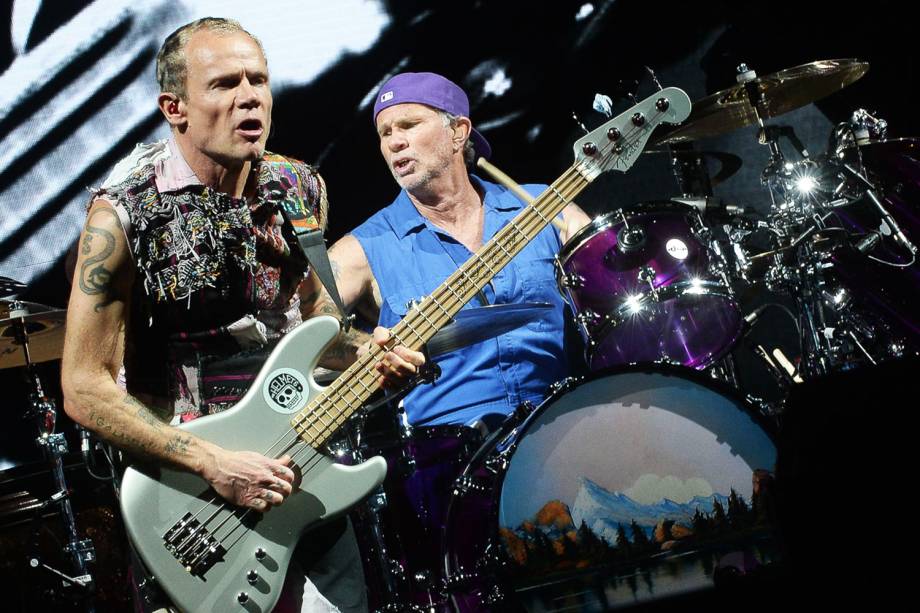 A banda Red Hot Chili Peppers fecha a primeira noite de shows do Lollapalooza 2018, no Autódromo de Interlagos - 23/03/2018