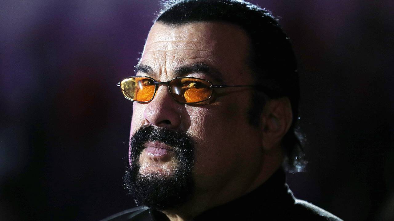 O ator americano Steven Seagal durante evento no distrito russo de Krylatskoye - 17/12/2016