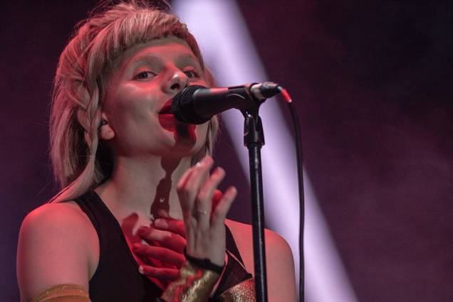 Show da cantora Aurora no último dia do Festival Lollapalooza 2018, em São Paulo Show da cantora Aurora no último dia do Festival Lollapalooza 2018, em São Paulo
