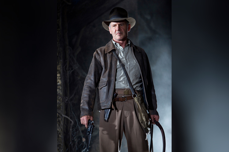 O ator Harrison Ford durante cena do filme 'Indiana Jones e o Reino da Caveira de Cristal' (2008)