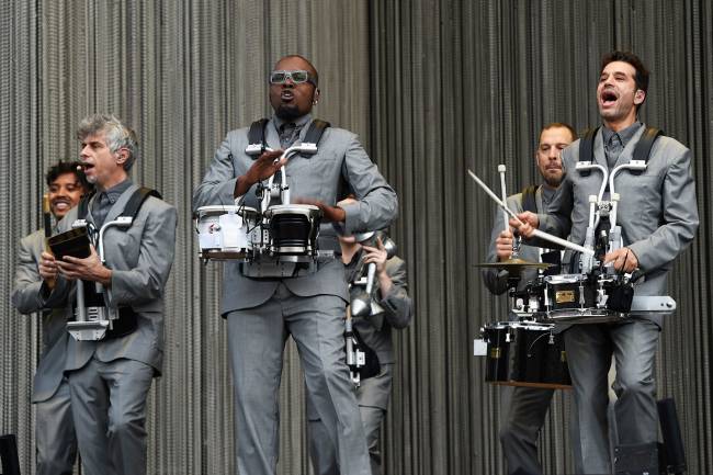 Show de David Byrne no segundo dia do festival Lollapalooza, em São Paulo - 24/03/2018