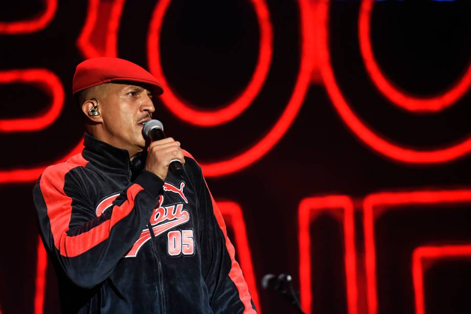 Mano Brown se apresenta durante o segundo dia do festival Lollapalooza, realizado no Autódromo de Interlagos, zona sul de São Paulo (SP) - 24/03/2018