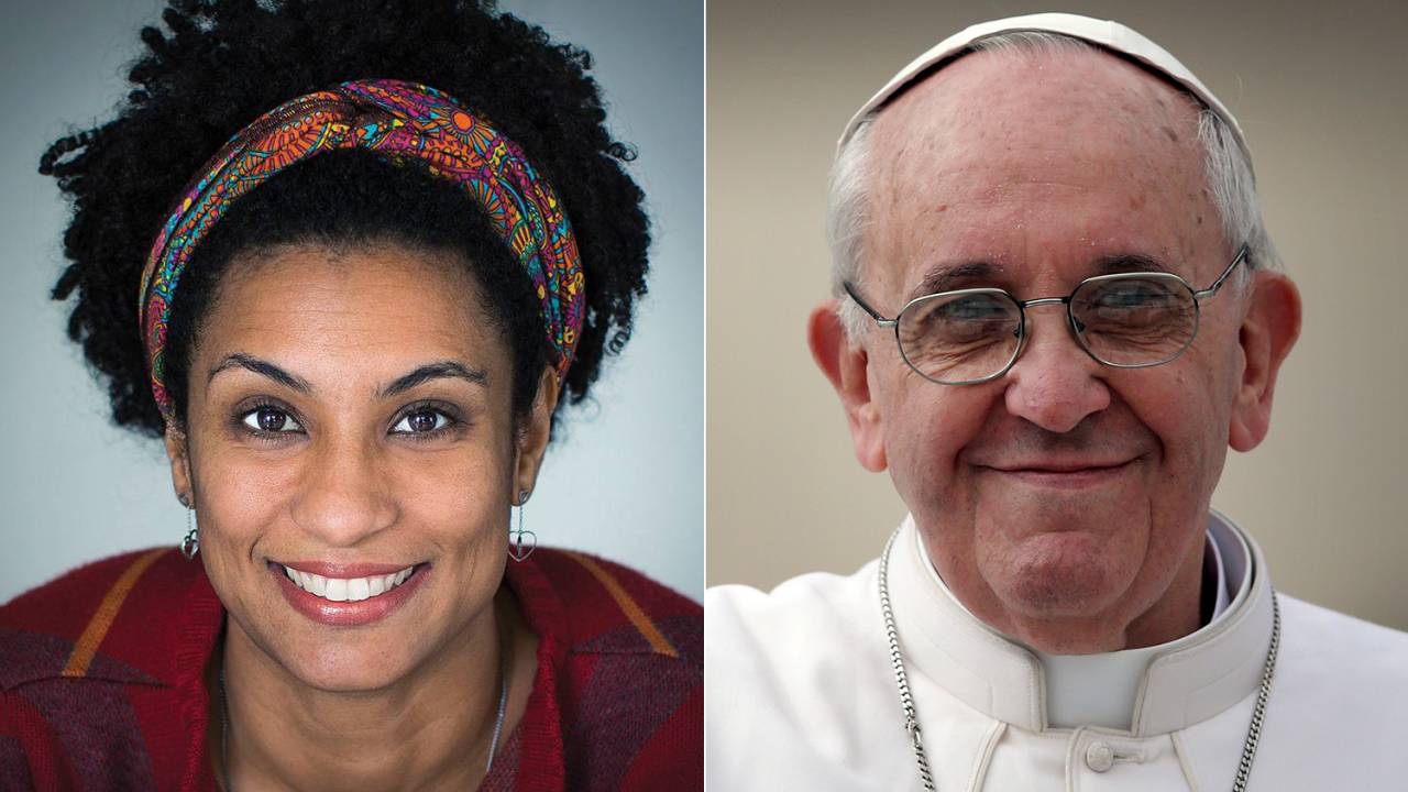Marielle e Papa Francisco