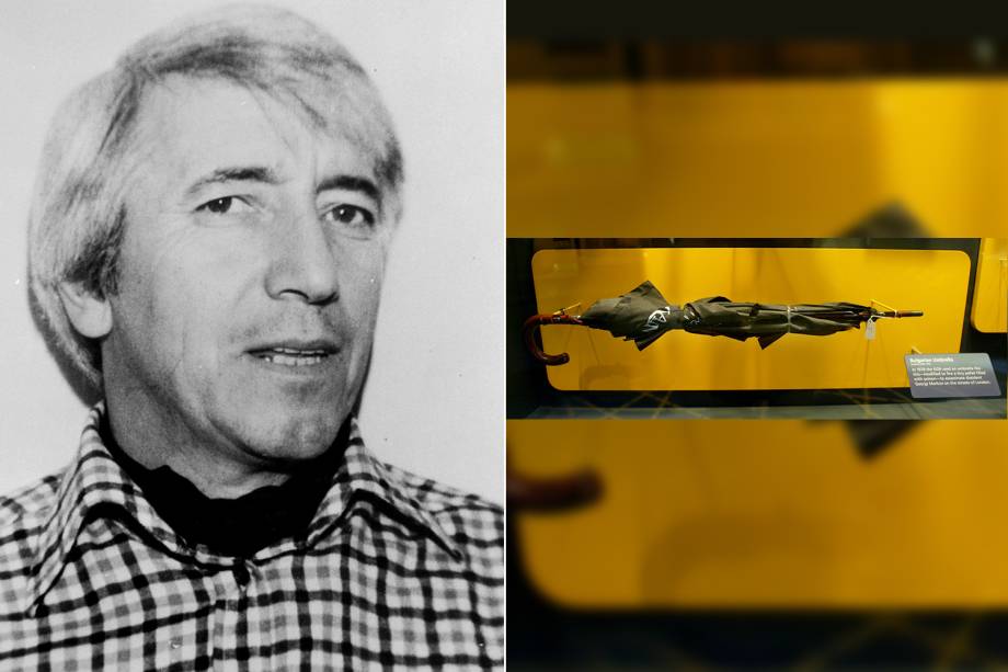 Réplica do guarda-chuva utilizado pela KGB para assassinar o radialista Georgi Markov