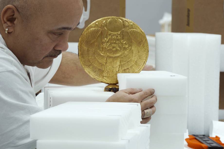 Objetos da exposição King Tut: Tesouros do faraó dourado Objetos da exposição King Tut: Tesouros do faraó dourado