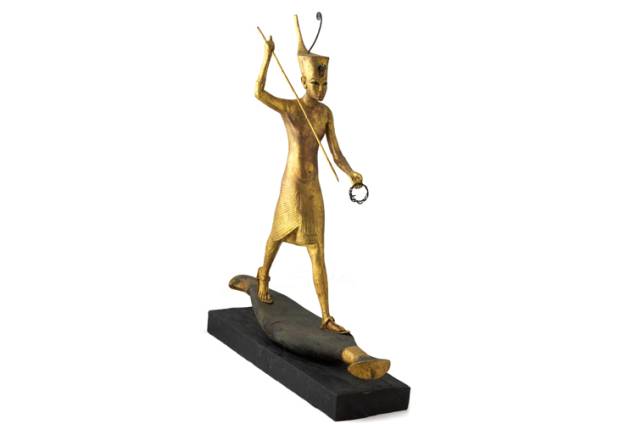 Objetos encontrados na tumba de Tutankhamun usados na exposição King Tut: Tesouros do faraó dourado Objetos encontrados na tumba de Tutankhamun usados na exposição King Tut: Tesouros do faraó dourado