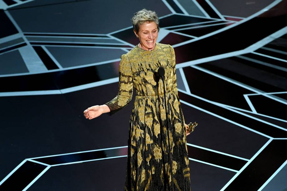 Frances McDormand vence o Oscar de melhor atriz por 'Três Anúncios para um Crime'