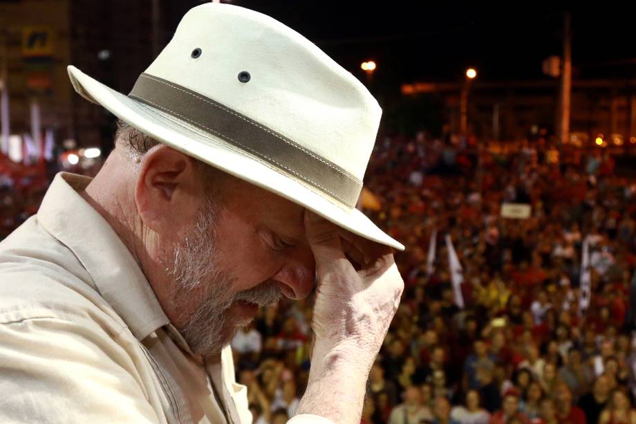 Ex-presidente Luiz Inácio Lula da Silva em São Leopoldo, no Rio Grande do Sul, em 23 de março.