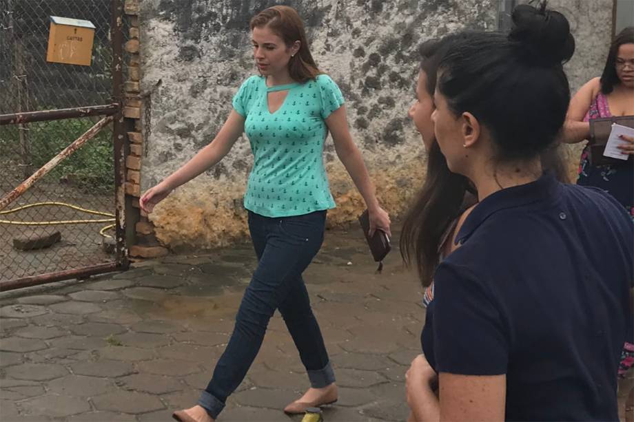 Suzane von Richthofen é vista saindo da penitenciária de Tremembé, em São Paulo, por um período de dez dias, onde passará ao lado do noivo Rogério Olberg - 08/03/2018