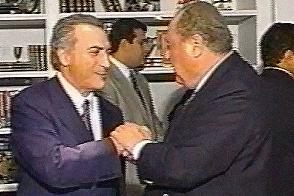 Outra testemunha – Marcelo de Azeredo (atrás de Temer, no fundo): amigos há décadas