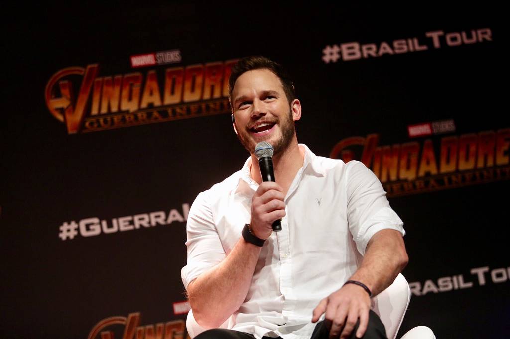 Entre gritos de ‘boy magia’, Chris Pratt faz evento para fãs em SP