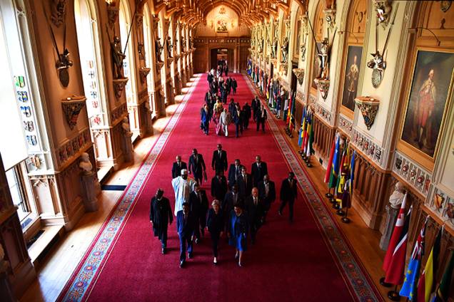 Interior do Castelo de Windsor, na Inglaterra Interior do Castelo de Windsor, na Inglaterra