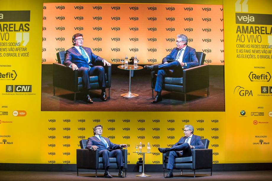 Luiz Fux, ministro do STF e presidente do TSE, foi entrevistado pelo redator-chefe de VEJA Policarpo Junior - 24/04/2018 Luiz Fux, ministro do STF e presidente do TSE, foi entrevistado pelo redator-chefe de VEJA Policarpo Junior - 24/04/2018