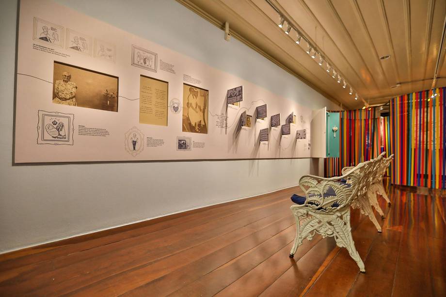 Ambiente da exposição em homenagem a Dona Canô, mãe de Caetano e Bethânia