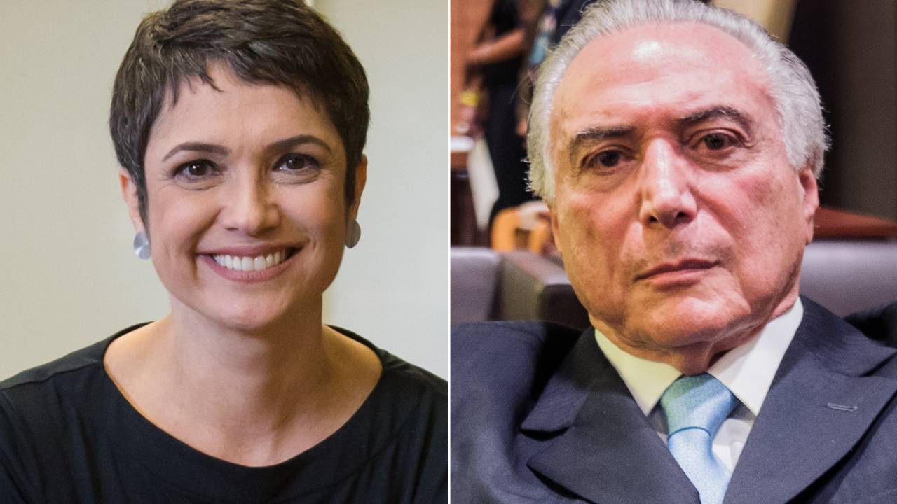 Sandra Annenberg e Michel Temer