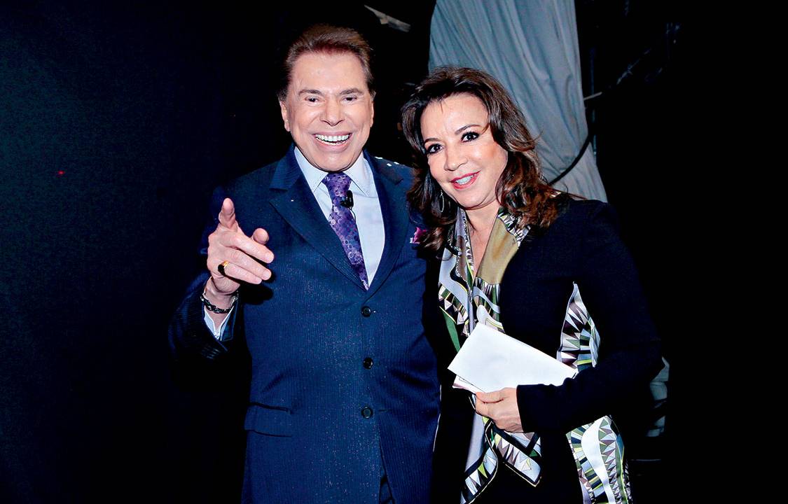 Silvio Santos e Iris Abravanel -