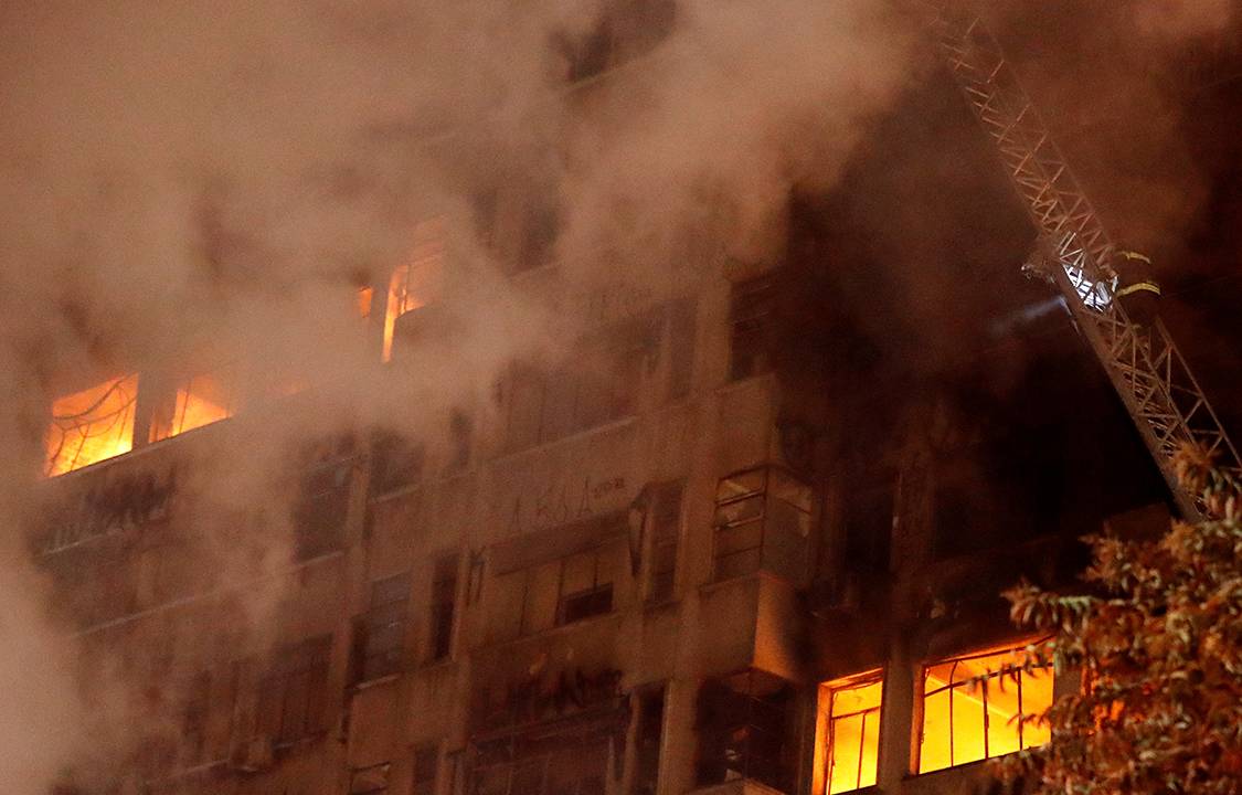 Incêndio no centro de São Paulo
