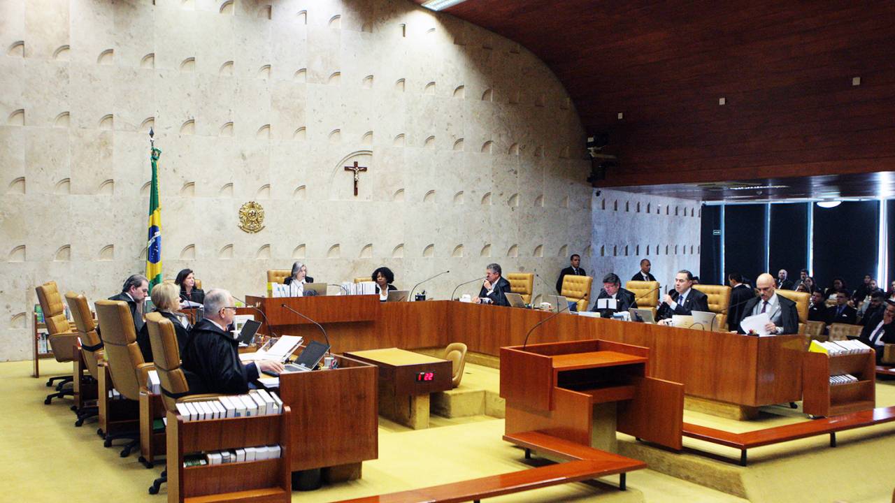 Sessão do Supremo Tribunal Federal (STF), para julgamento sobre a restrição ao foro privilegiado de deputados e senadores - 02/05/2018