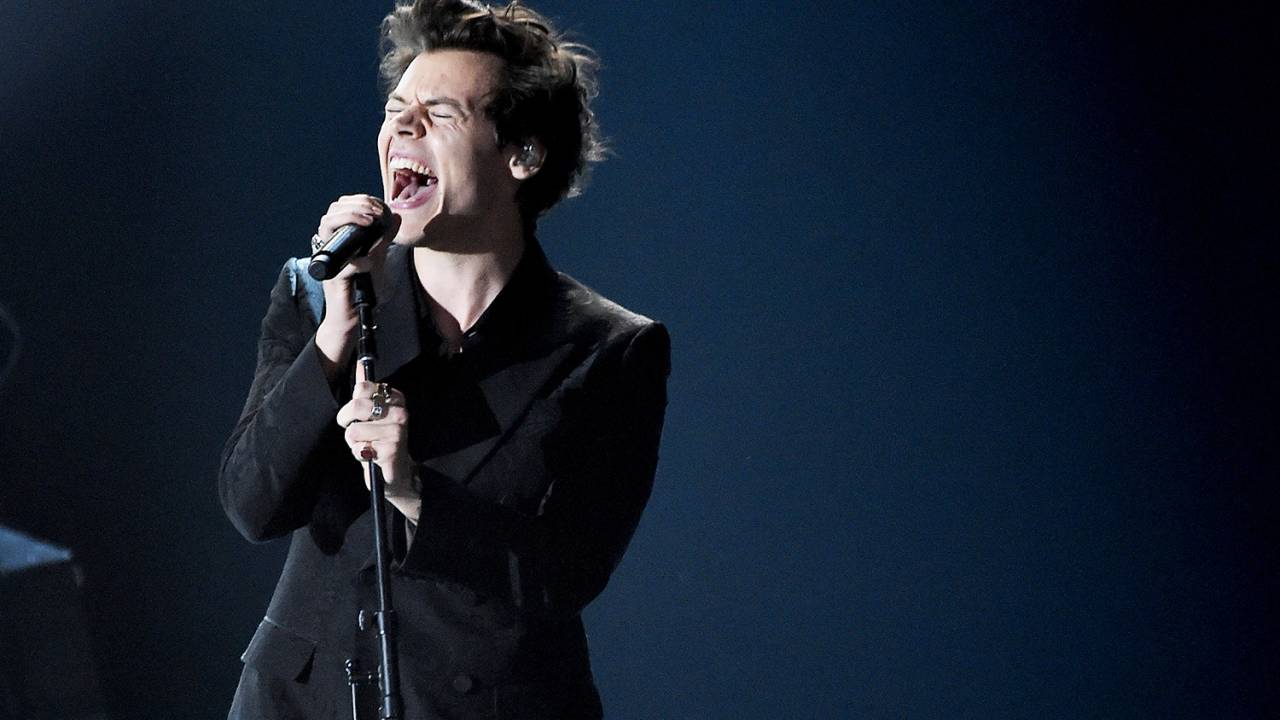 O cantor Harry Styles realiza apresentação no Radio City Music Hall, em Nova York - 26/01/2018