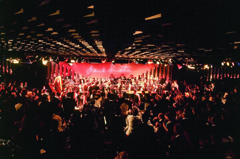 Palco do show de Frank Sinatra no Hotel Maksoud Plaza, em São Paulo - 08/01/1981