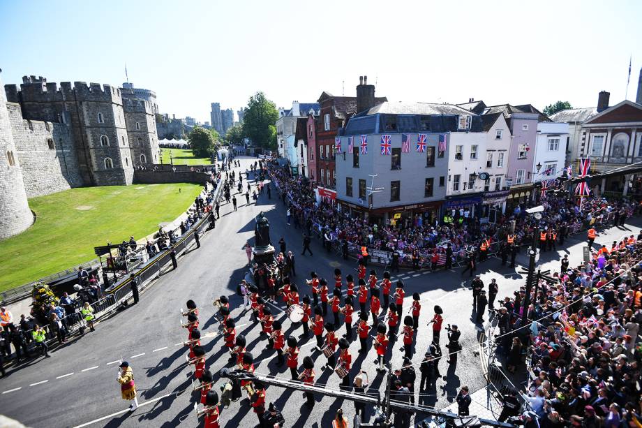 Banda da guarda real realiza apresentação antes do casamento de Harry e Meghan Markle - 19/05/2018