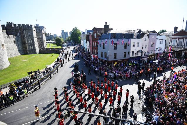 Banda da guarda real realiza apresentação antes do casamento entre o príncipe Harry e Meghan Markle - 19/05/2018 Banda da guarda real realiza apresentação antes do casamento entre o príncipe Harry e Meghan Markle - 19/05/2018
