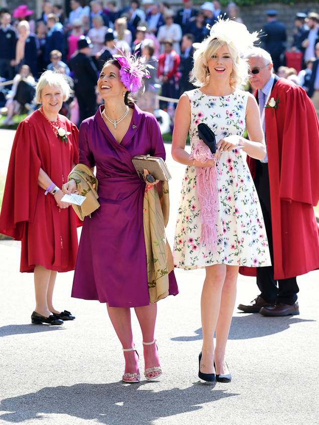 A cantora Joss Stone (dir.), chega ao Castelo de Windsor para participar de cerimônia de casamento entre Harry e Meghan Markle - 19/05/2018 A cantora Joss Stone (dir.), chega ao Castelo de Windsor para participar de cerimônia de casamento entre Harry e Meghan Markle - 19/05/2018