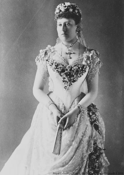 Princesa Beatrice, a filha mais nova da rainha Vitória, casou-se com o príncipe Henry de Battenberg, em 1885