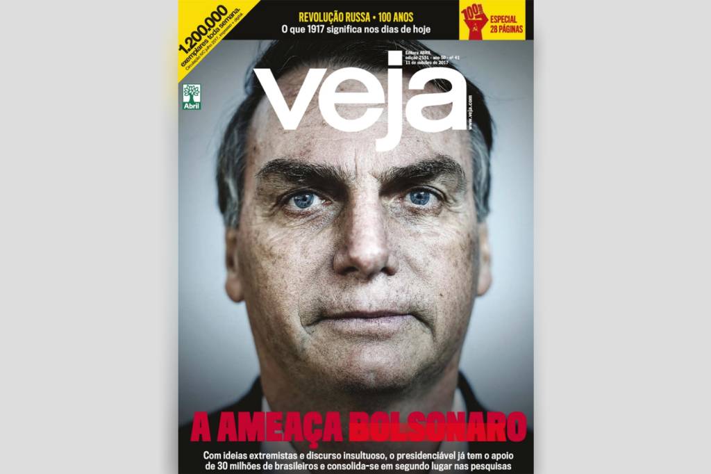 ReVEJA – Jair Bolsonaro Jair Bolsonaro estampa a capa de VEJA de 11 de outubro de 2017