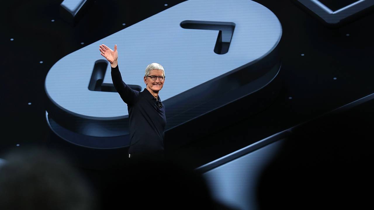 O CEO da Apple, Tim Cook, durante a conferência anual da Apple para desenvolvedores (WWDC), realizado no estado americano da Califórnia - 04/06/2018