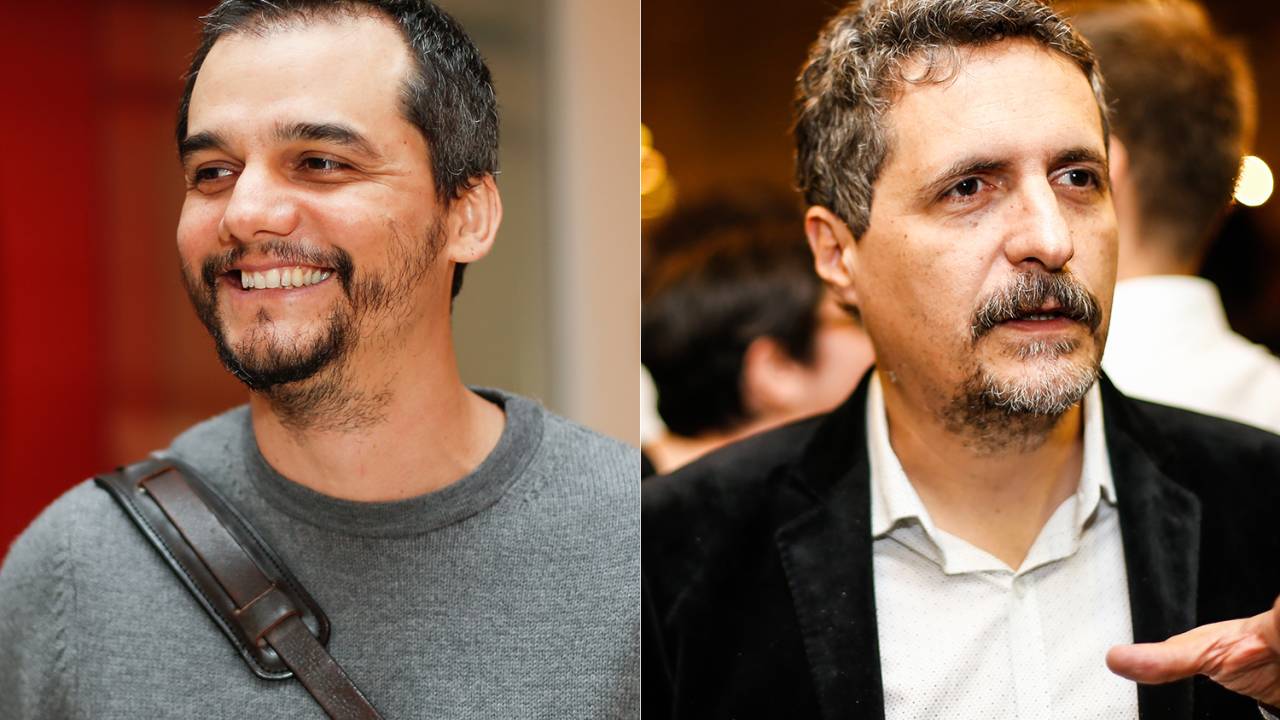 O ator Wagner Moura e o diretor Kleber Mendonça Filho