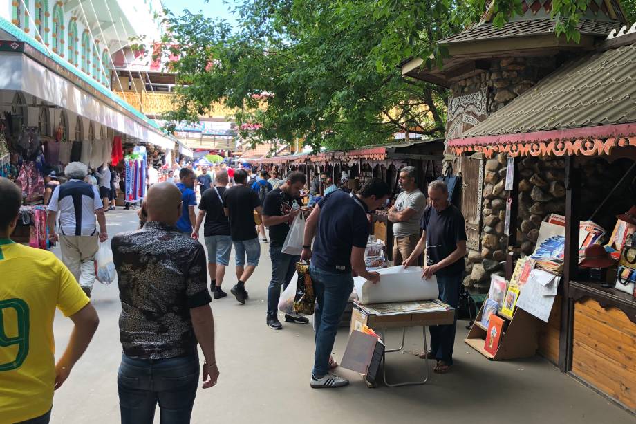 Kremlim de Izmailovo, em Moscou: feirinha e comidas Kremlim de Izmailovo, em Moscou: feirinha e comidas