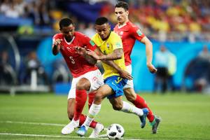 Copa do Mundo – Brasil x Rússia Gabriel Jesus (centro),durante a partida entre Brasil e Suíça, realizada na Arena Rostov, válida pelo grupo E da Copa do Mundo - 17/06/2018
