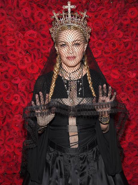 A cantora Madonna participa do Met Gala, no Museu Metropolitano de Arte de Nova York - 07/05/2018