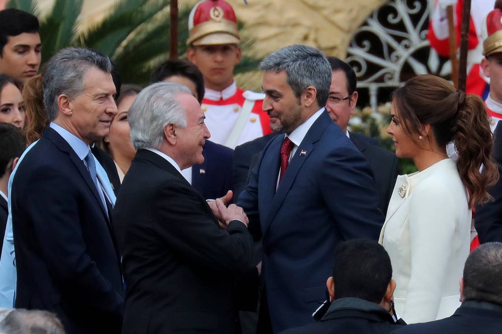 Mario Abdo Benítez toma posse no Paraguai