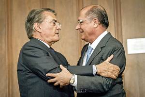 Antonio Pinto e Geraldo Alckmin