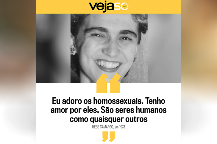 Frase dita por Hebe Camargo em 1973 Frase dita por Hebe Camargo em 1973