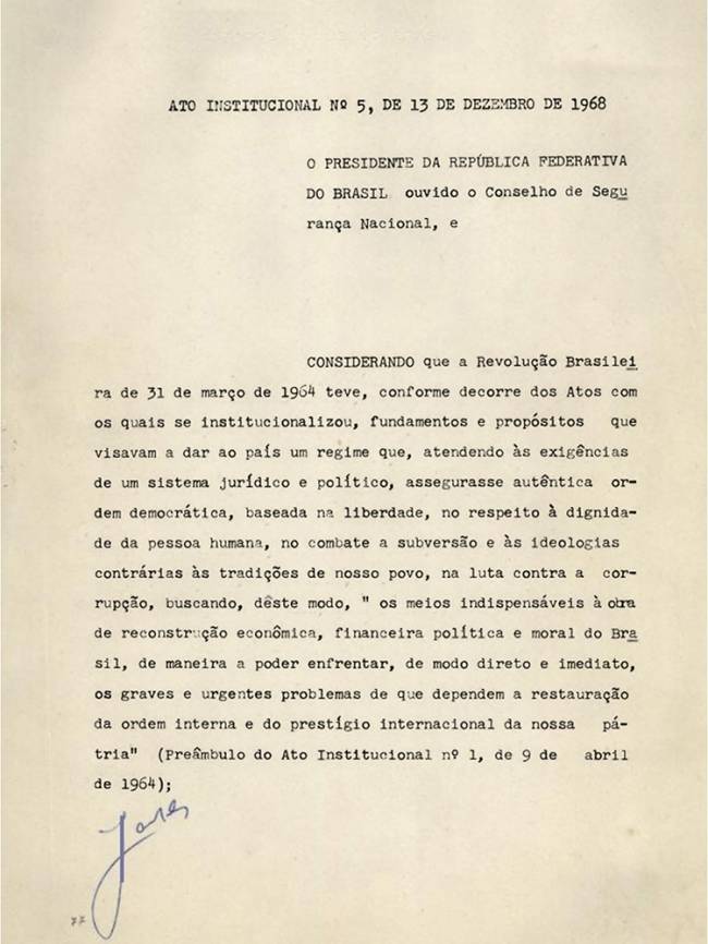 Documento do AI-5