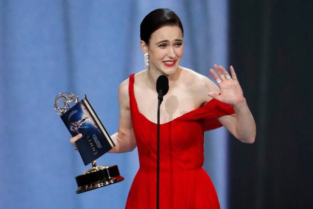 Rachel Brosnahan vence na categoria de Melhor Atriz em série de comédia, no Emmy Awards - 17/09/2018 Rachel Brosnahan vence na categoria de Melhor Atriz em série de comédia, no Emmy Awards - 17/09/2018