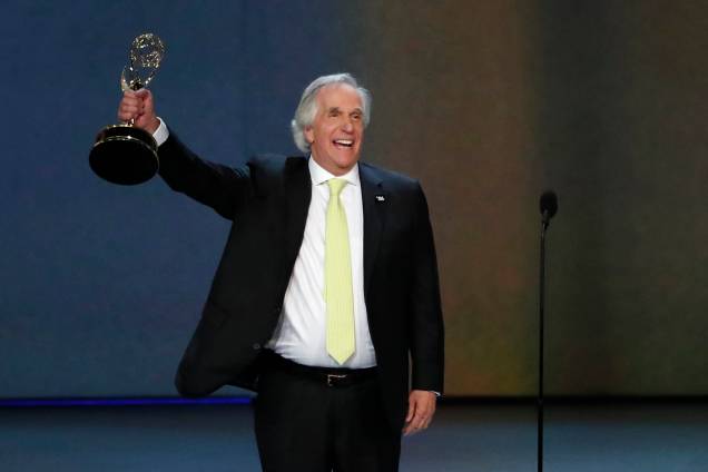 Henry Winkler vence na categoria de Ator coadjuvante em série de comédia, durante o Emmy Awards - 17/09/2018 Henry Winkler vence na categoria de Ator coadjuvante em série de comédia, durante o Emmy Awards - 17/09/2018