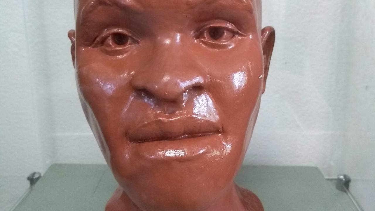 Cópia do busto de Luzia encontrada na USP